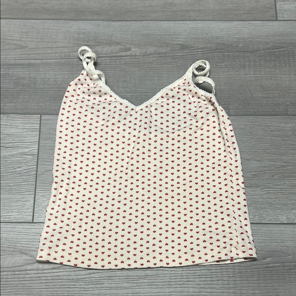 brandy melville heart tank pj top!!